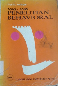 Asas-asas Penelitian Behavioral