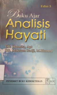 Buku Ajar : Analisis Hayati