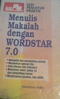 Menulis Makalah dengan Wordstar 7.0